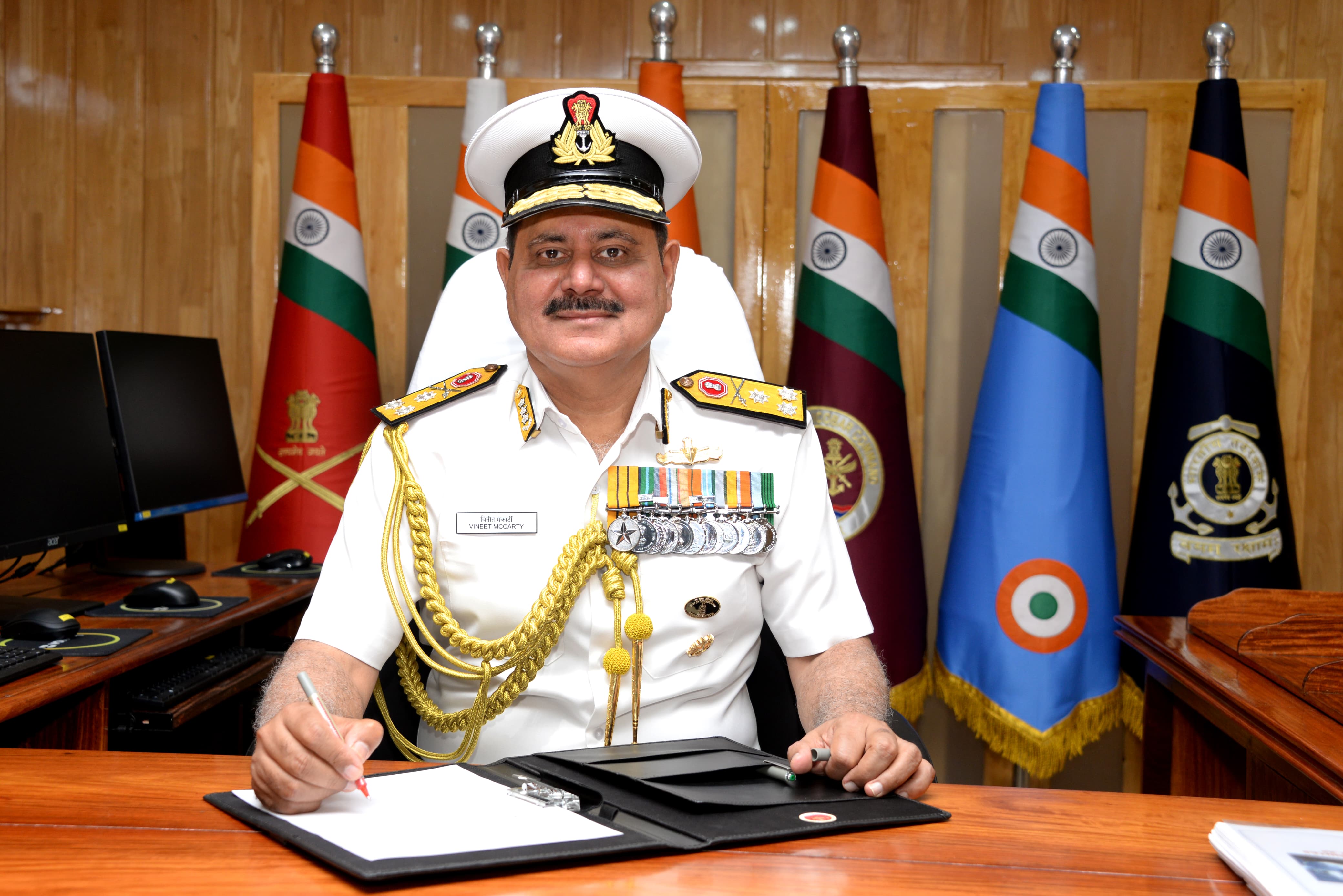 Vice Admiral Vineet McCarty Joins as 20th Commander-in-Chief, Andaman & Nicobar Command